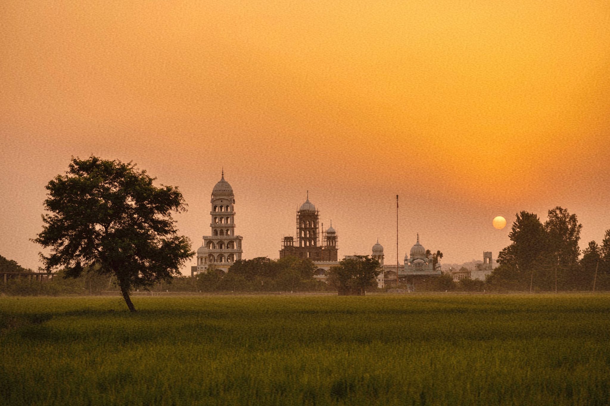 Spiritual village Gurudwara visit Punjab farmstay